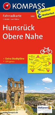 Abbildung von: KOMPASS Fahrradkarte 3061 Hunsrück, Obere Nahe 1:70.000 - KOMPASS-Karten
