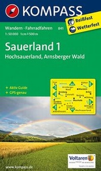 Abbildung von: KOMPASS Wanderkarte Sauerland 1 - Hochsauerland - Arnsberger Wald - KOMPASS-Karten