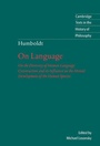 Cover: Humboldt: 'On Language' - Cambridge University Press