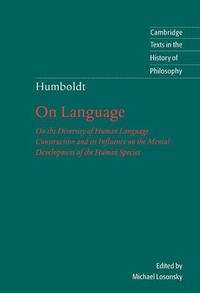 Enlarge image Cover: Humboldt: 'On Language' - Cambridge University Press