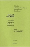 Cover: &Uuml;ber die allm&auml;hlige Verfertigung der Gedanken beim Reden - Dielmann, Axel