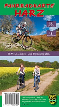 Abbildung von: Fahrradkarte Harz - standard - Schmidt-Buch-Vlg