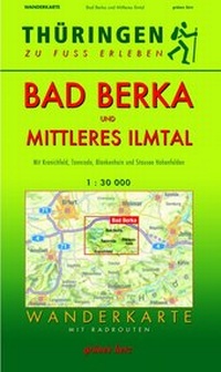 Abbildung von: Wanderkarte Bad Berka und Mittleres Ilmtal - grünes herz