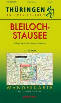 Abbildung von: Wanderkarte Bleilochstausee - grünes herz