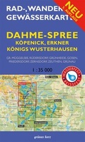 Cover: Rad-, Wander- und Gew&auml;sserkarte Dahme-Spree: K&ouml;penick, Erkner, K&ouml;nigs Wusterhausen - gr&uuml;nes herz