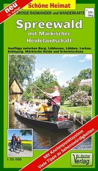 Abbildung von: Große Radwander- und Wanderkarte Spreewald mit Märkischer Heidelandschaft - Barthel, A