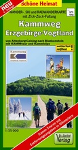 Bild: Wander-, Ski- und Radwanderkarte Kammweg Erzgebirge-Vogtland - Barthel, A