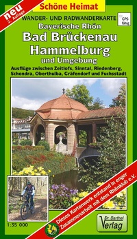 Abbildung von: Wander- und Radwanderkarte Bayerische Rhön, Bad Brückenau, Hammelburg und Umgebung - Barthel, A