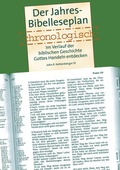 Cover: Der Jahres Bibelleseplan chronologisch - BoD - Books on Demand