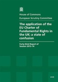 Cover: The application of the EU Charter of Fundamental Rights in the UK - TSO