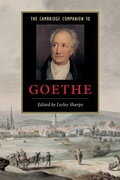 Cover: The Cambridge Companion to Goethe - Cambridge University Press