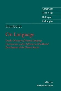 Enlarge image Cover: Humboldt: 'On Language' - Cambridge University Press