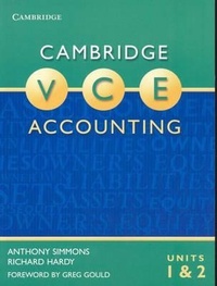 Abbildung von: Cambridge Vce Accounting Units 1 and 2 - Cambridge University Press
