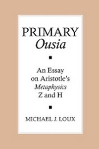 Enlarge image Cover: Primary "Ousia" - Cornell University Press