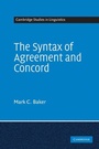 Cover: The Syntax of Agreement and Concord - Cambridge University Press