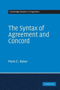 Enlarge image Cover: The Syntax of Agreement and Concord - Cambridge University Press