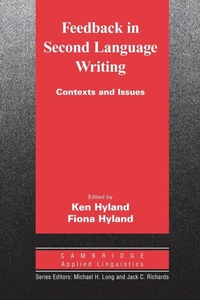 Enlarge image Cover: Feedback in Second Language Writing - Cambridge University Press