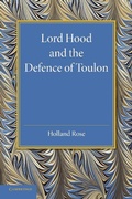 Cover: Lord Hood and the Defence of Toulon - Cambridge University Press
