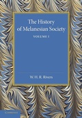 Cover: The History of Melanesian Society: Volume 1 - Cambridge University Press