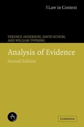 Cover: Analysis of Evidence - Cambridge University Press
