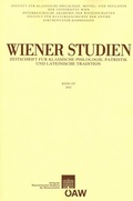 Cover: Wiener Studien ? Zeitschrift f&uuml;r Klassische Philologie, Patristik und lateinische Tradition, Band 125/2012 - Verlag der &ouml;sterreichischen Akademie der Wissenschaften