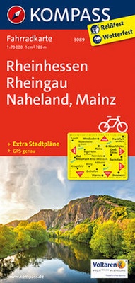 Abbildung von: KOMPASS Fahrradkarte Rheinhessen, Rheingau, Naheland, Mainz - KOMPASS-Karten