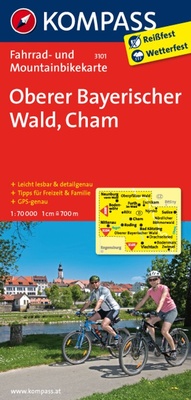 Abbildung von: KOMPASS Fahrradkarte 3101 Oberer Bayerischer Wald - Cham 1:70.000 - KOMPASS-Karten