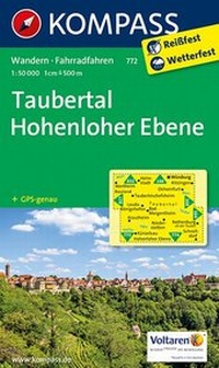 Abbildung von: KOMPASS Wanderkarte Taubertal - Hohenloher Ebene - KOMPASS-Karten