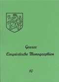 Cover: Grazer Linguistische Monographien 10 - Universit&auml;t Graz - treffpunkt sprachen Forschungsbereich Plurilingualismus