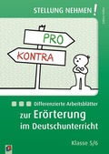 Cover: Differenzierte Arbeitsbl&auml;tter zur Er&ouml;rterung im Deutschunterricht - Verlag an der Ruhr