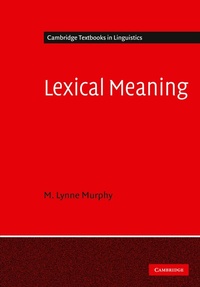 Abbildung von: Lexical Meaning - Cambridge University Press