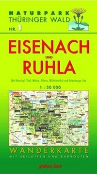 Abbildung von: Wanderkarte Eisenach und Ruhla - grünes herz