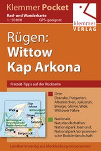 Abbildung von: Klemmer-Pocket, Rad- und Wanderkarte Rügen: Wittow, Kap Arkona - Klemmer-Verlag