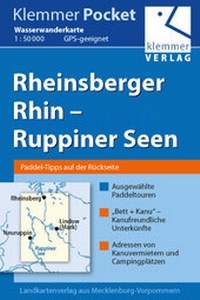 Abbildung von: Klemmer Pocket Wasserwanderkarte Rheinsberger Rhin - Ruppiner Seen - Klemmer-Verlag