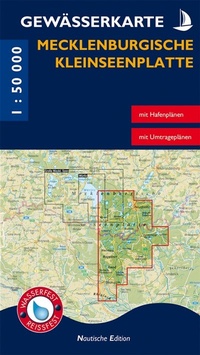 Abbildung von: Gewässerkarte Mecklenburgische Kleinseenplatte - grünes herz