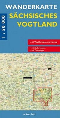 Abbildung von: Wanderkarte Sächsisches Vogtland - grünes herz
