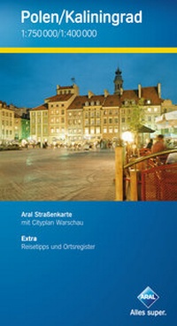 Abbildung von: Aral Straßenkarte Polen/Kaliningrad - Busche