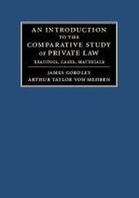 Enlarge image Cover: An Introduction to the Comparative Study of Private Law - Cambridge University Press
