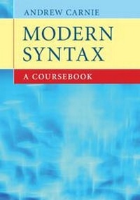 Enlarge image Cover: Modern Syntax - Cambridge University Press