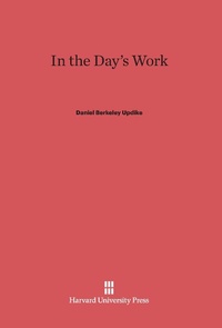 Enlarge image Cover: In the Day's Work - Harvard University Press