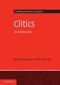 Cover: Clitics - Cambridge University Press