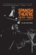 Cover: Spanish Theatre 1920 - 1995 - Routledge