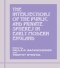 Cover: The Intersections of the Public and Private Spheres in Early Modern England - Routledge