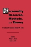 Cover: Personality Research, Methods, and Theory - Psychology Press Ltd