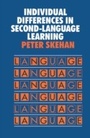 Cover: Individual Differences in Second Language Learning - Routledge
