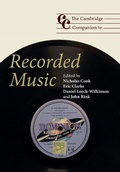 Cover: The Cambridge Companion to Recorded Music - Cambridge University Press