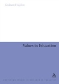 Cover: Values in Education - Continuum Publishing Corporation