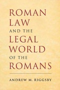 Cover: Roman Law and the Legal World of the Romans - Cambridge University Press