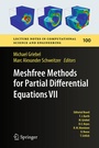 Cover: Meshfree Methods for Partial Differential Equations VII - Springer