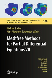 Enlarge image Cover: Meshfree Methods for Partial Differential Equations VII - Springer